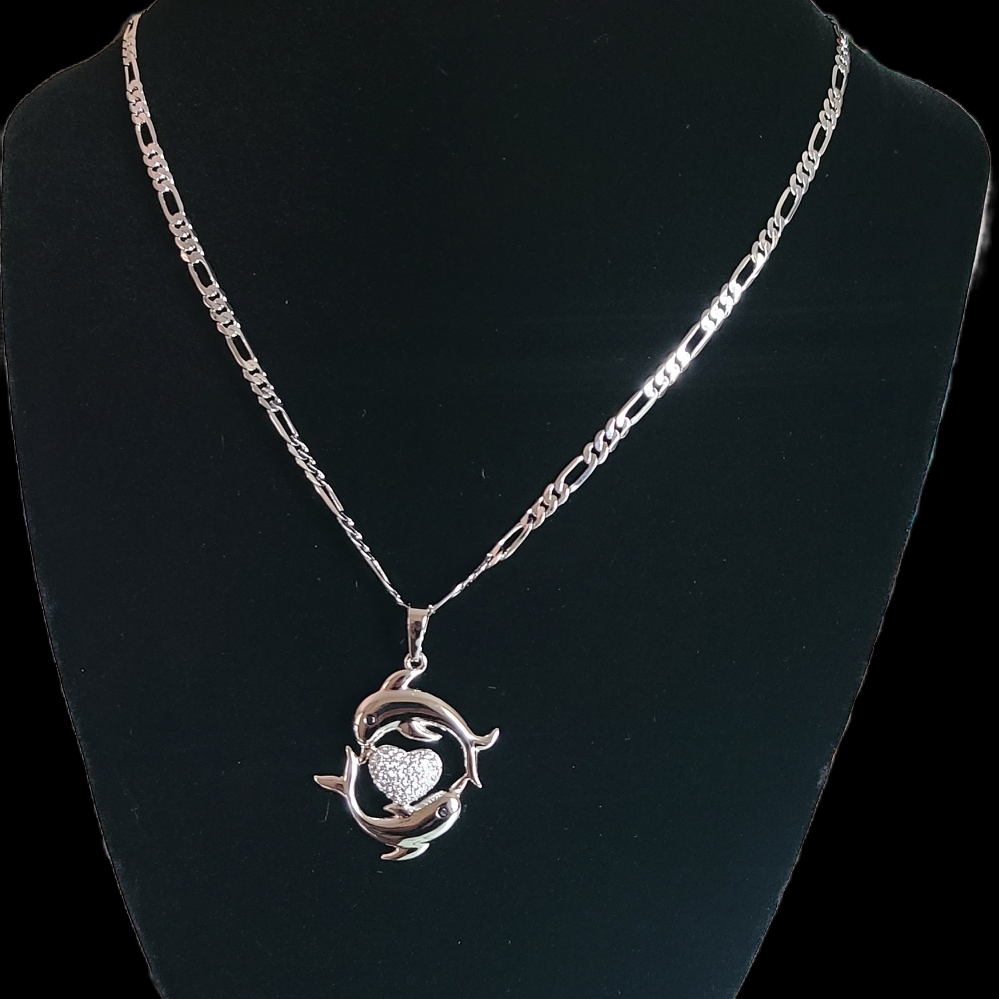 Silver Infinity Charm Necklace 25$